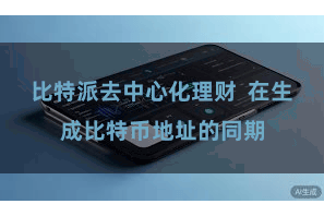 比特派去中心化理财  在生成比特币地址的同期